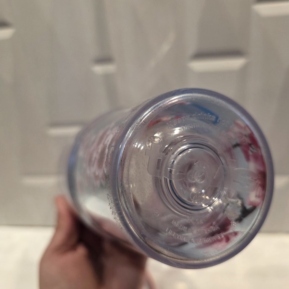 Tervis Insulated Tumbler Retired Cherry Blossoms 24 Ounce with Pink Lid & Handle - Picture 5 of 7